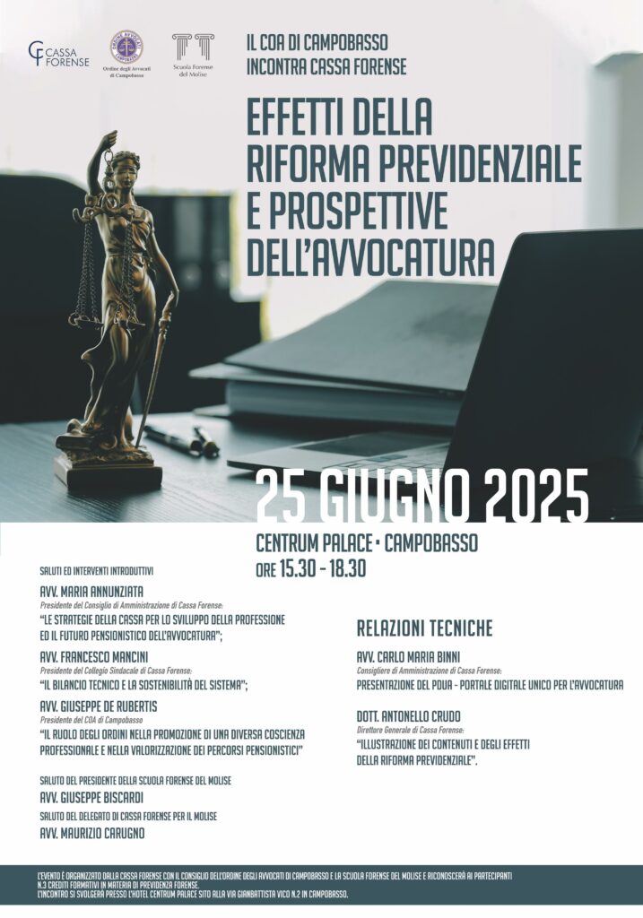 EFFETTI DELLA RIFORMA PREVIDENZIALE E PROSPETTIVE DELL’AVVOCATURA